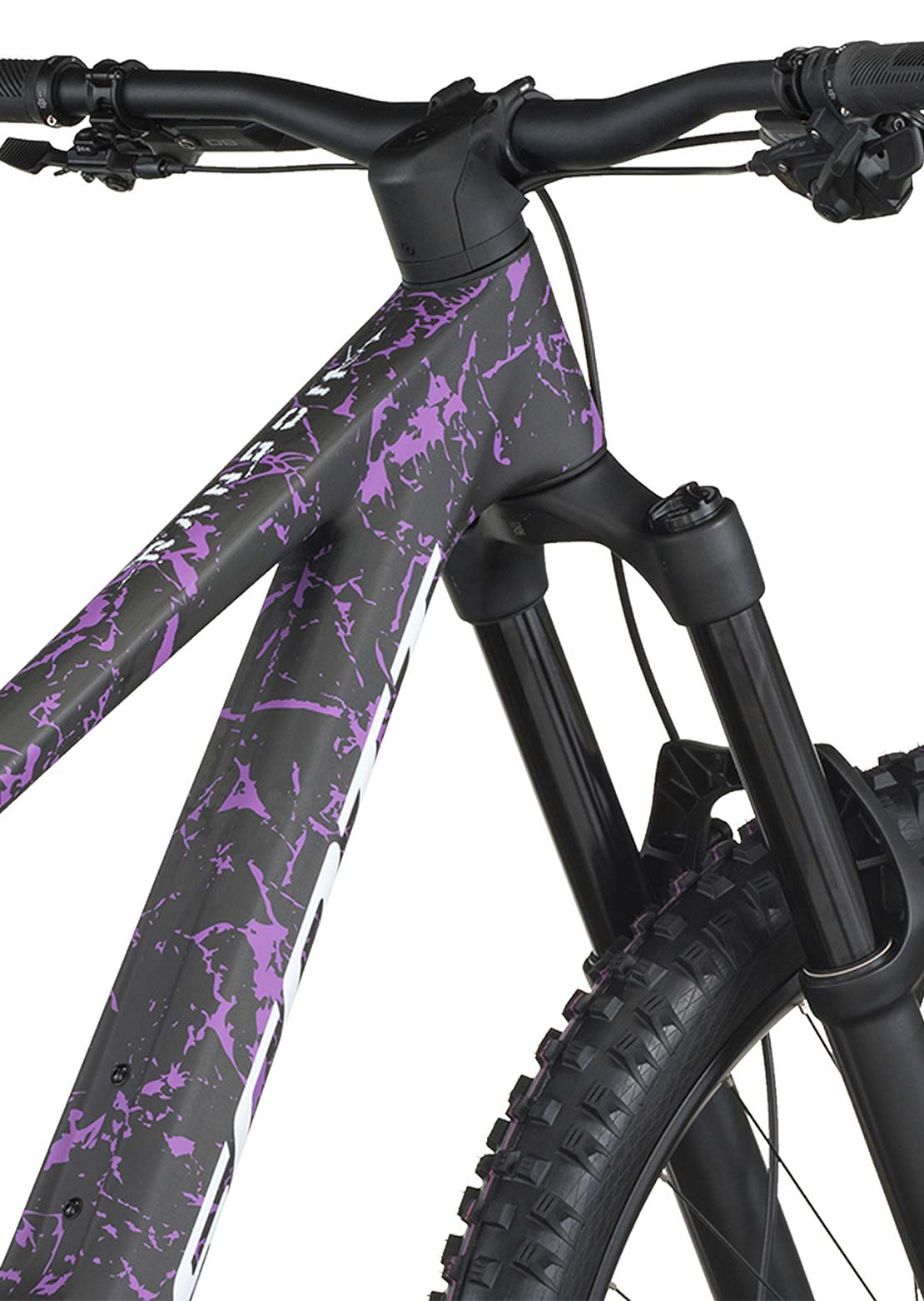 SCOTT Men's Ransom 920 Mountain Bike Carbon Black/Crackle Purple