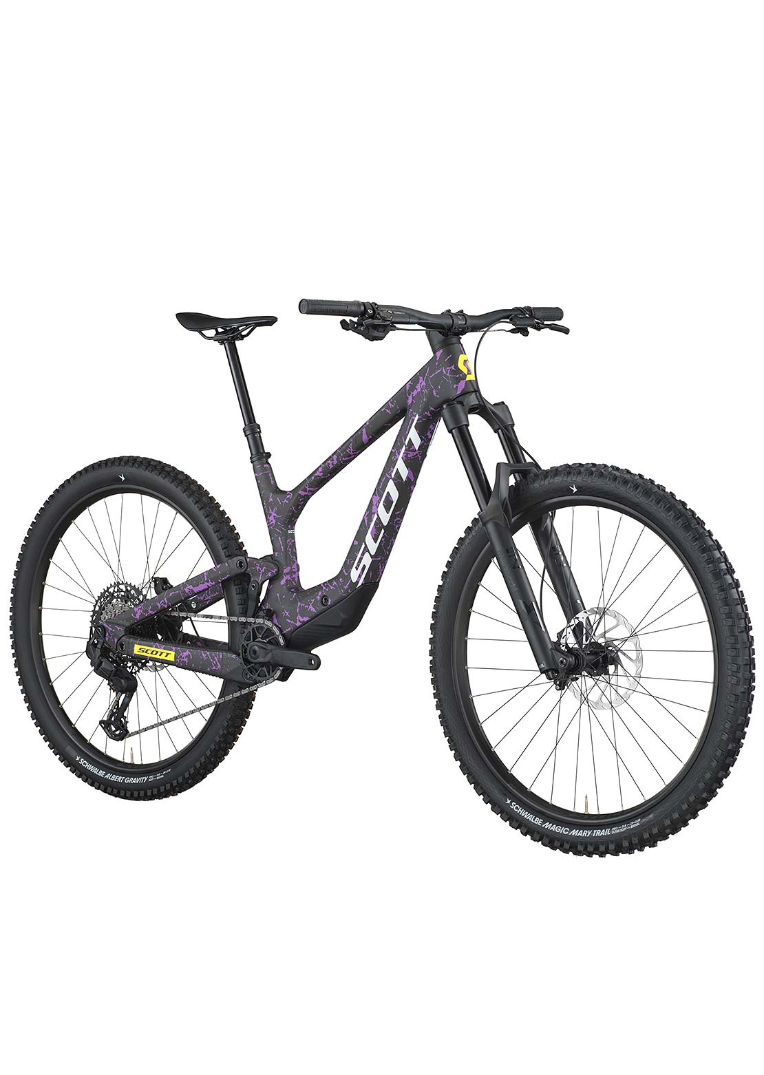 SCOTT Men's Ransom 920 Mountain Bike Carbon Black/Crackle Purple