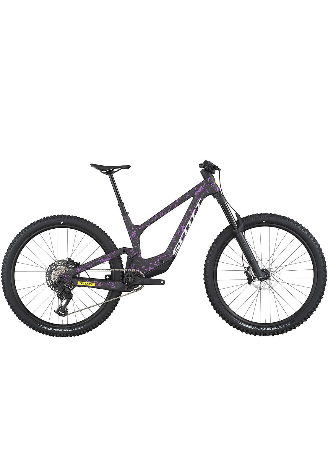 SCOTT Men's Ransom 920 Mountain Bike Carbon Black/Crackle Purple