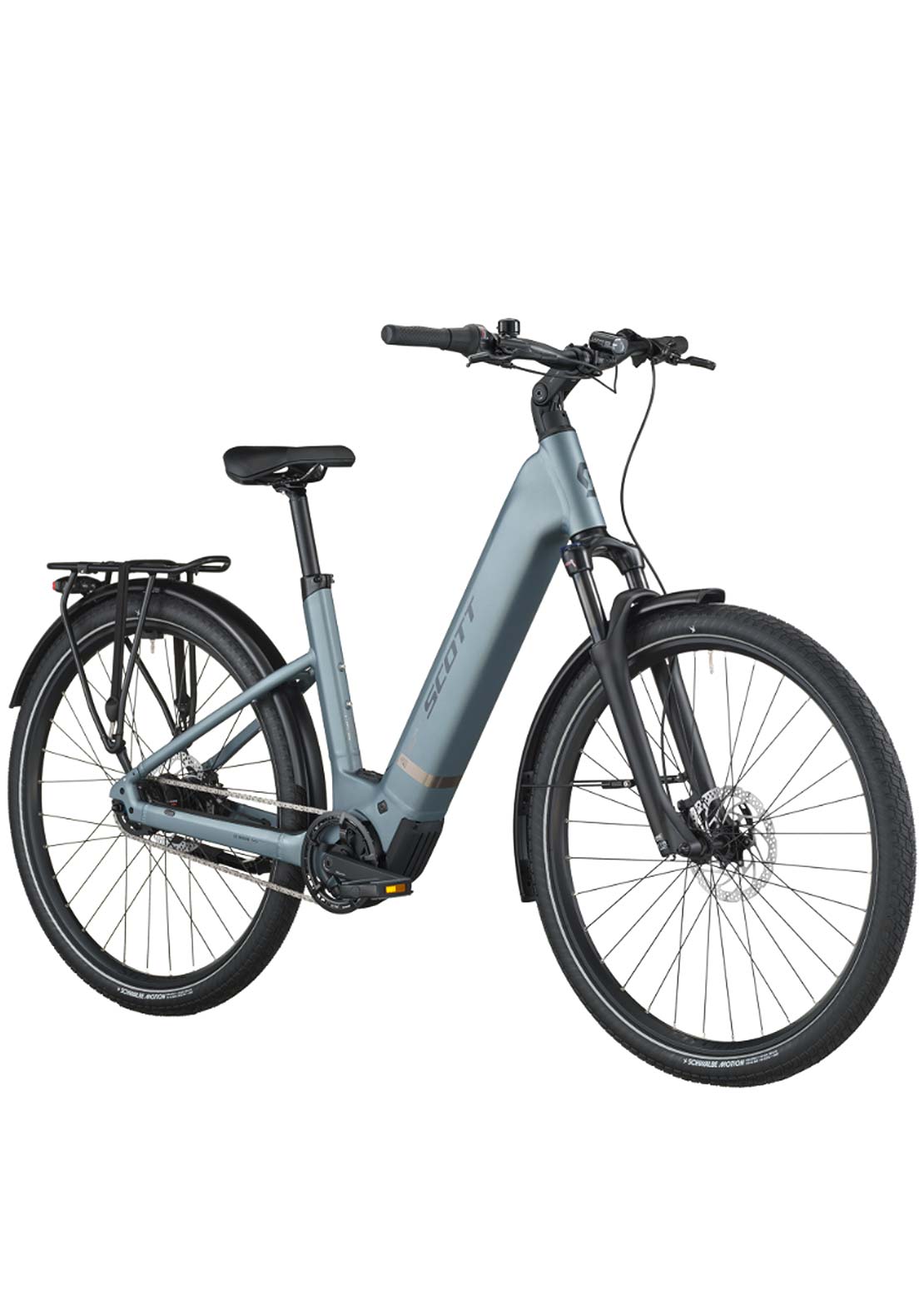 SCOTT Men's Sub Tour 40 Wave Bike Hematite Blue