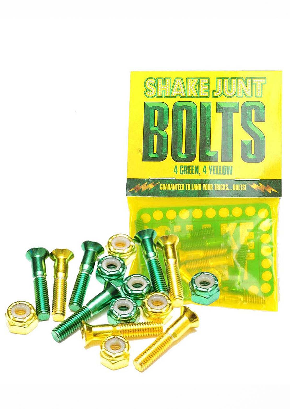 Shake Junt Green and Yellow 1&#39;&#39; Allen Bolts