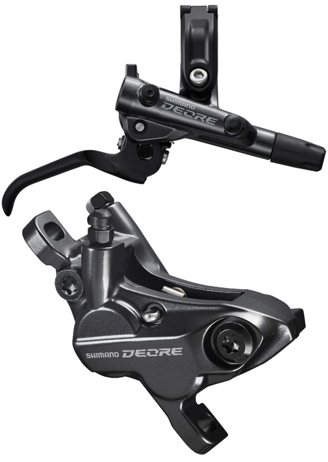 Shimano BL-M6100 & BR-M6120 Rear Disc Brake Assembled Set Black