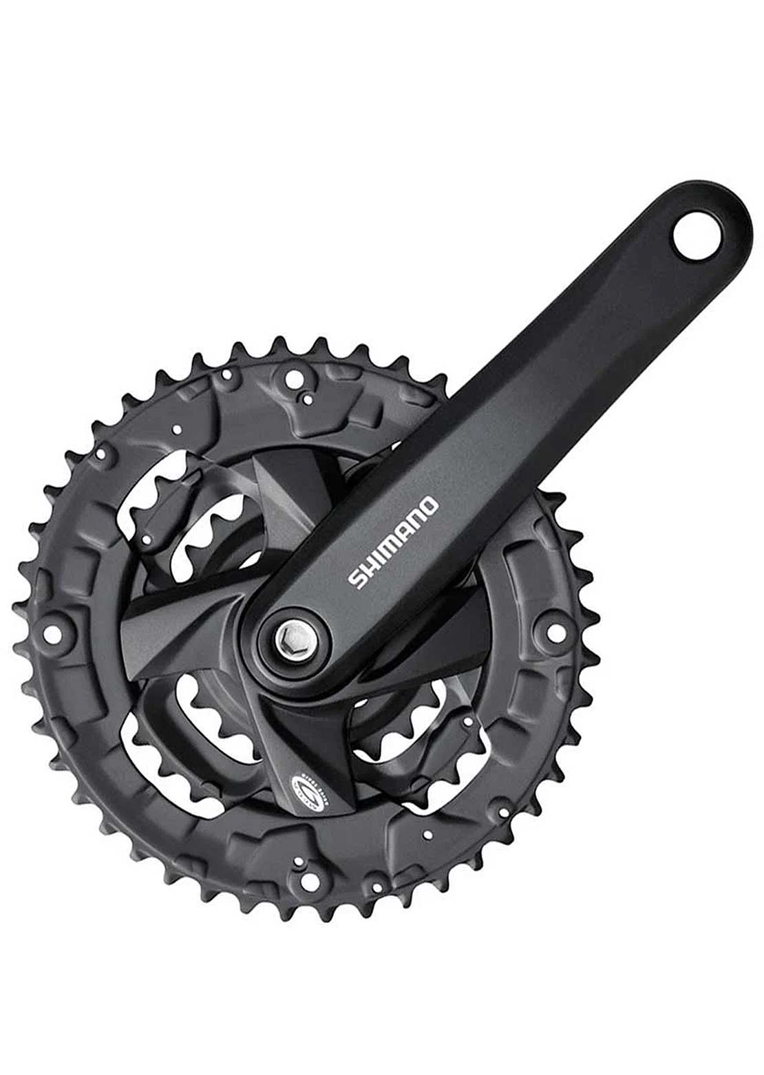 Shimano FC-M371 Pedalier 9 Vit 175mm 22/32/44d BCD 64/104mm Carre 50mm Cranksets