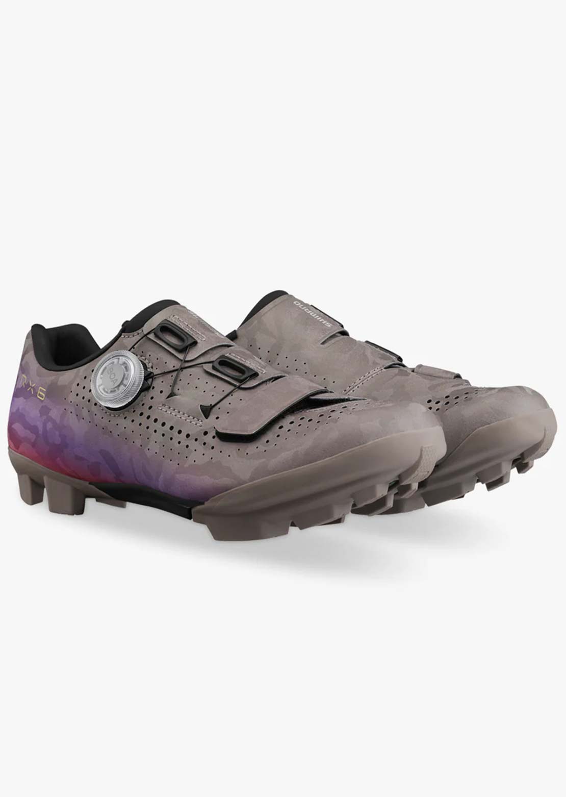 Shimano Women's SH-RX600W Clipless Cycling Shoes Gray Purple