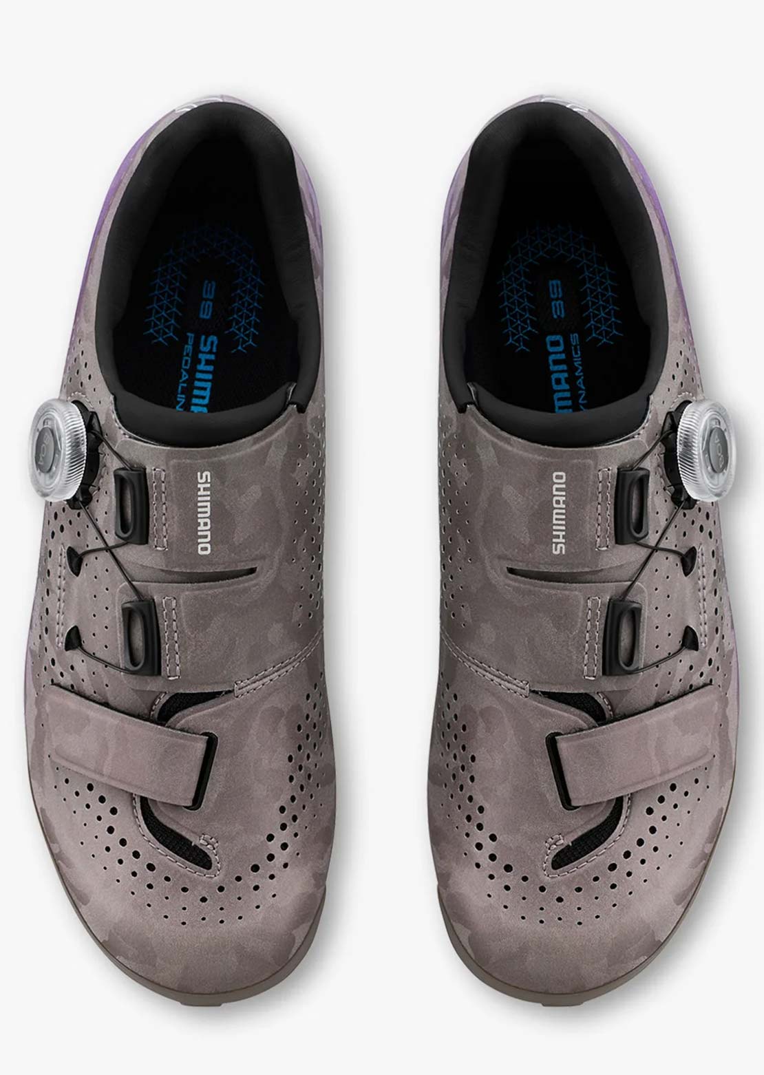 Shimano Women's SH-RX600W Clipless Cycling Shoes Gray Purple