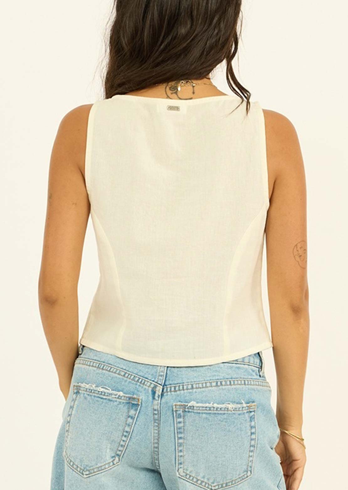 Sisstr Women's Best Daze Woven Vest Sea Salt