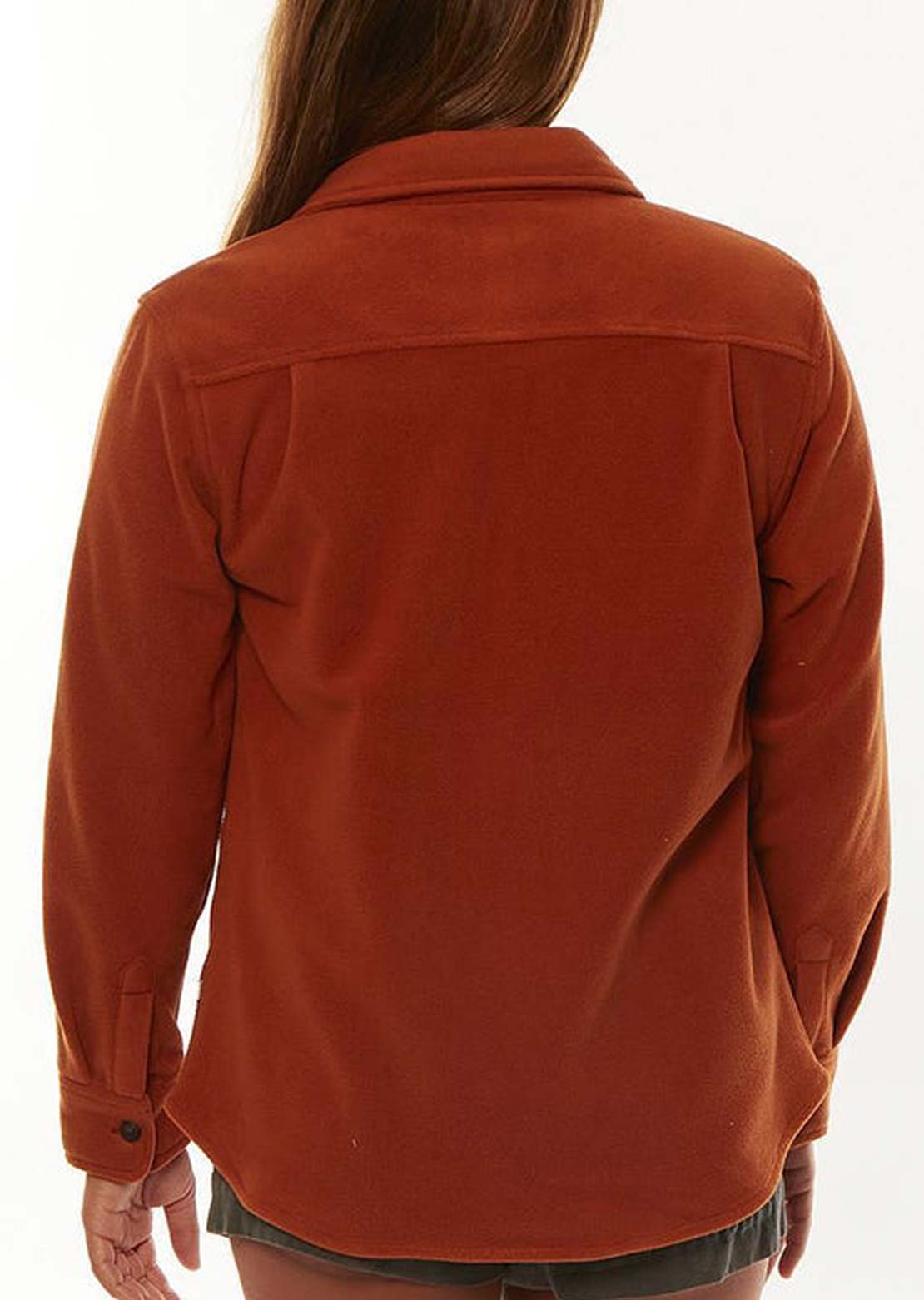 Sisstr Women&#39;s Molay E-Cozy Fleece Long Sleeve Umber
