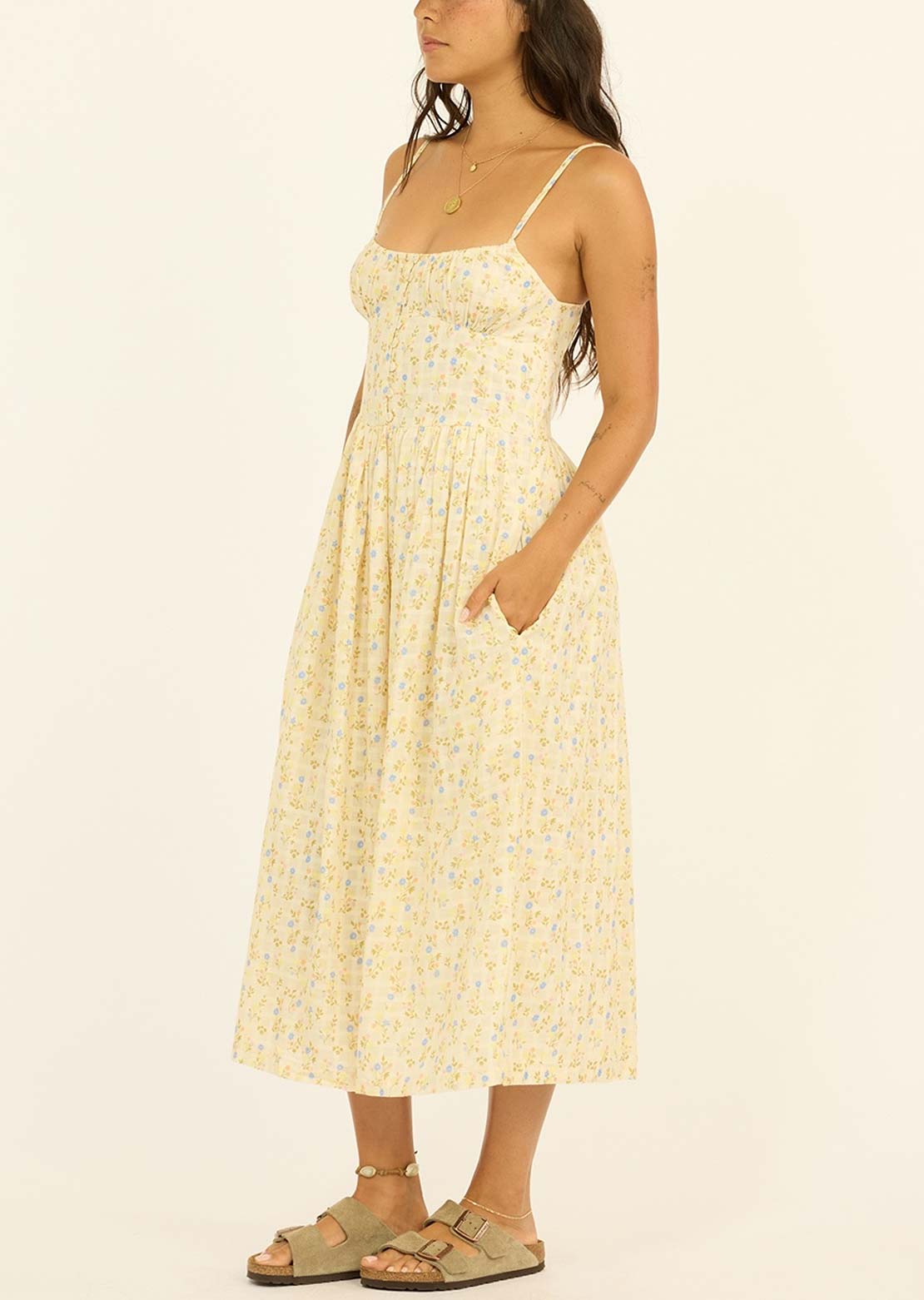 Sisstr Women's My Kinda Dream Woven Midi Dress Sea Salt
