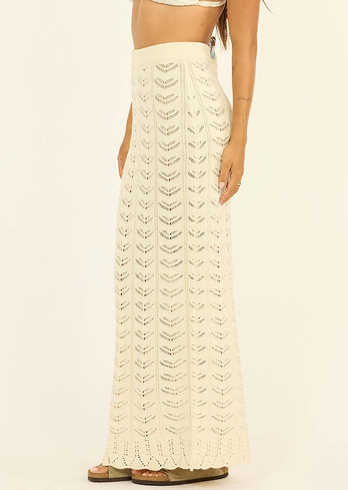 Sisstr Women's Sun To Sea Midi Woven Skirt Sea Salt