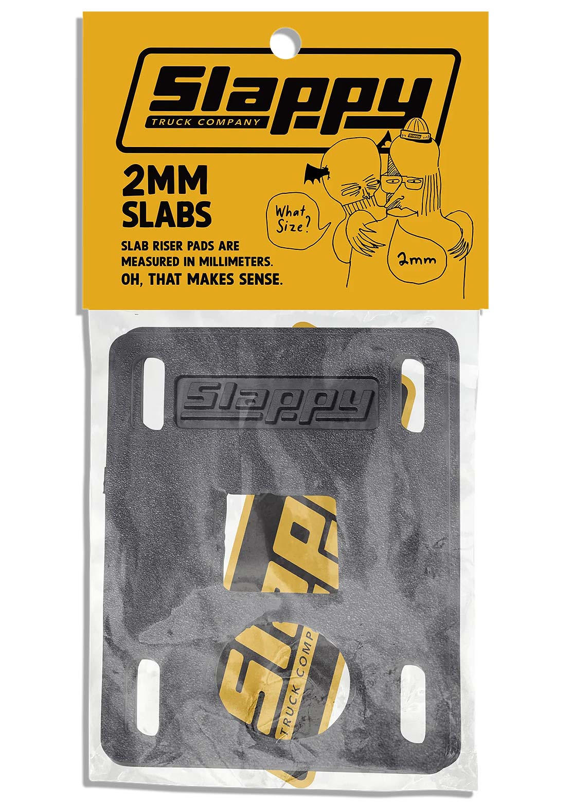 Slappy Unisex Slabs 2mm Skateboard Risers