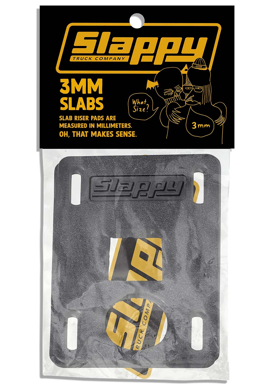 Slappy Unisex Slabs 3mm Skateboard Risers