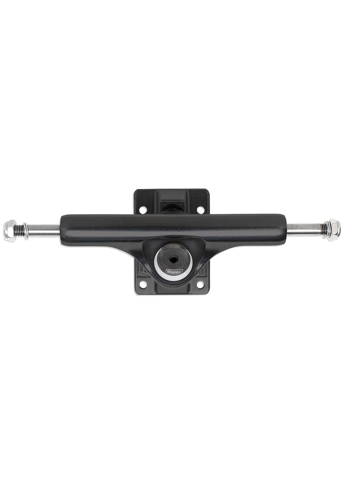 Slappy Unisex ST1 Inverted Hollow Lights Ultra Low Kingpin 6 Hole Baseplate Skateboard Trucks 2-Pack Matte Black/Gold