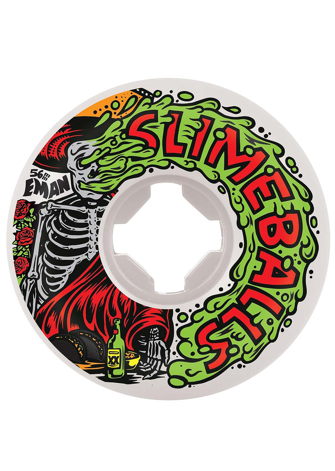 Slime Balls Emmanuel Guzman Guest Vomit Mini 97A Skateboard Wheels White