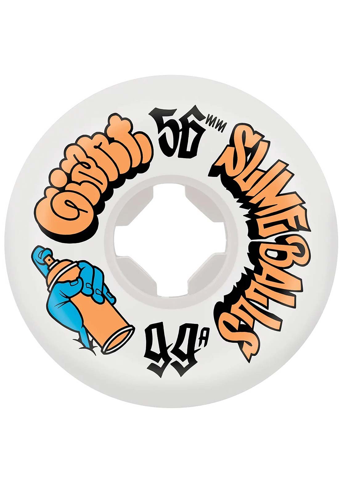 Slime Balls Mike Giant Speed Balls 99A Skateboard Wheels White