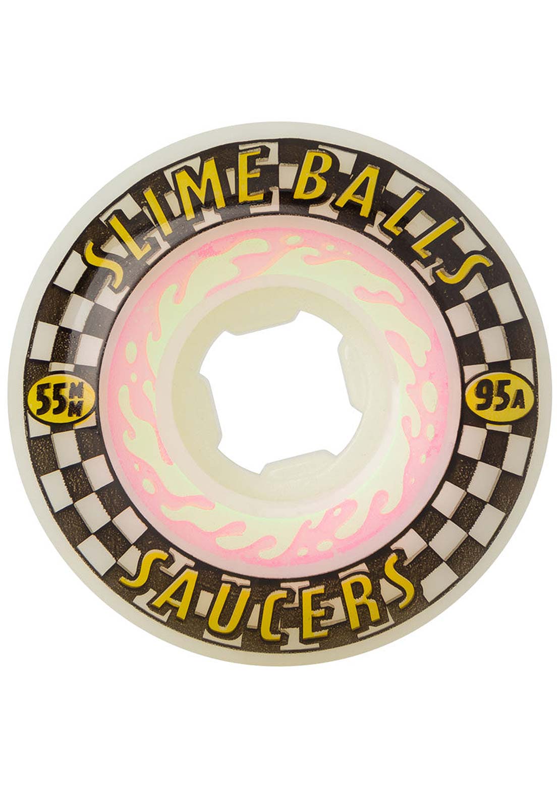 Slime Balls Saucers 95A Skateboard Wheels Natural