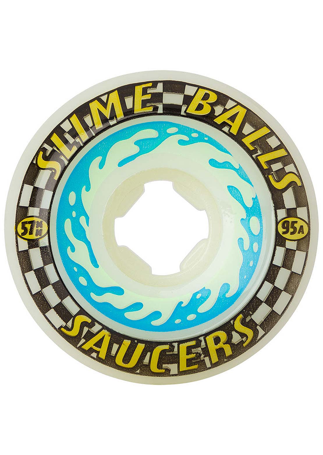 Slime Balls Saucers 95A Skateboard Wheels Natural