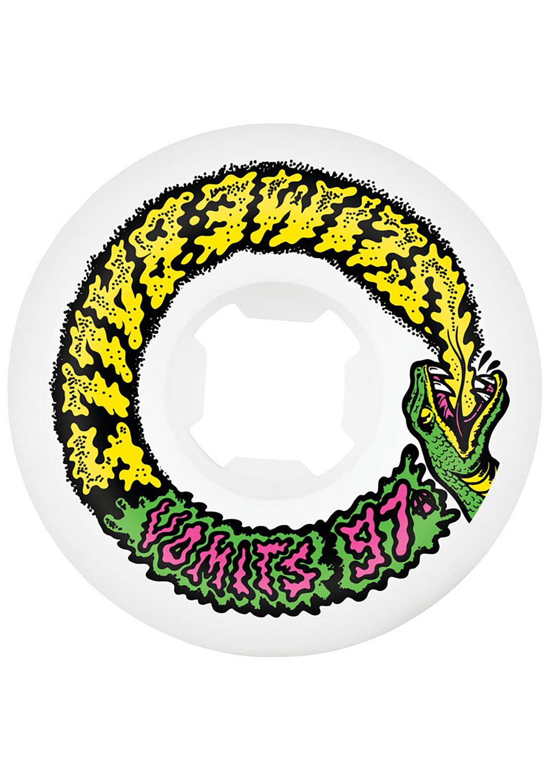 Slime Balls Snake Vomits 97A Skateboard Wheels White/Pink
