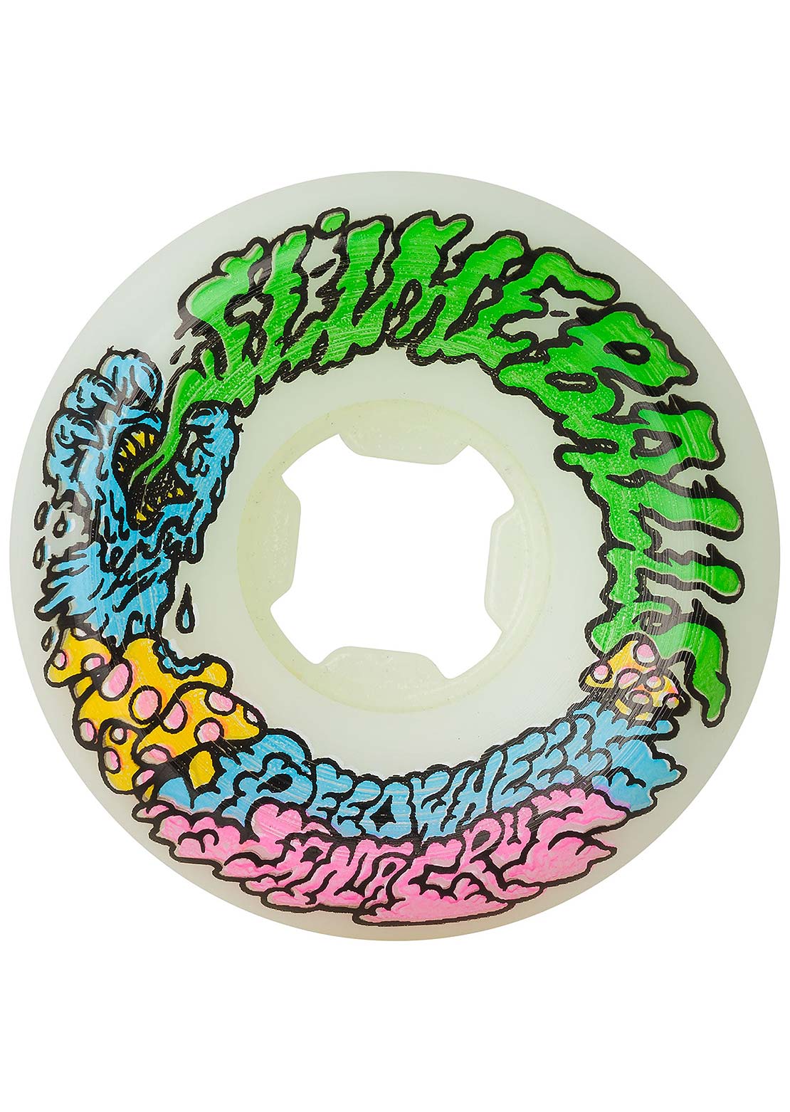Slime Balls Vomit Mini II 97A Skateboard Wheels White