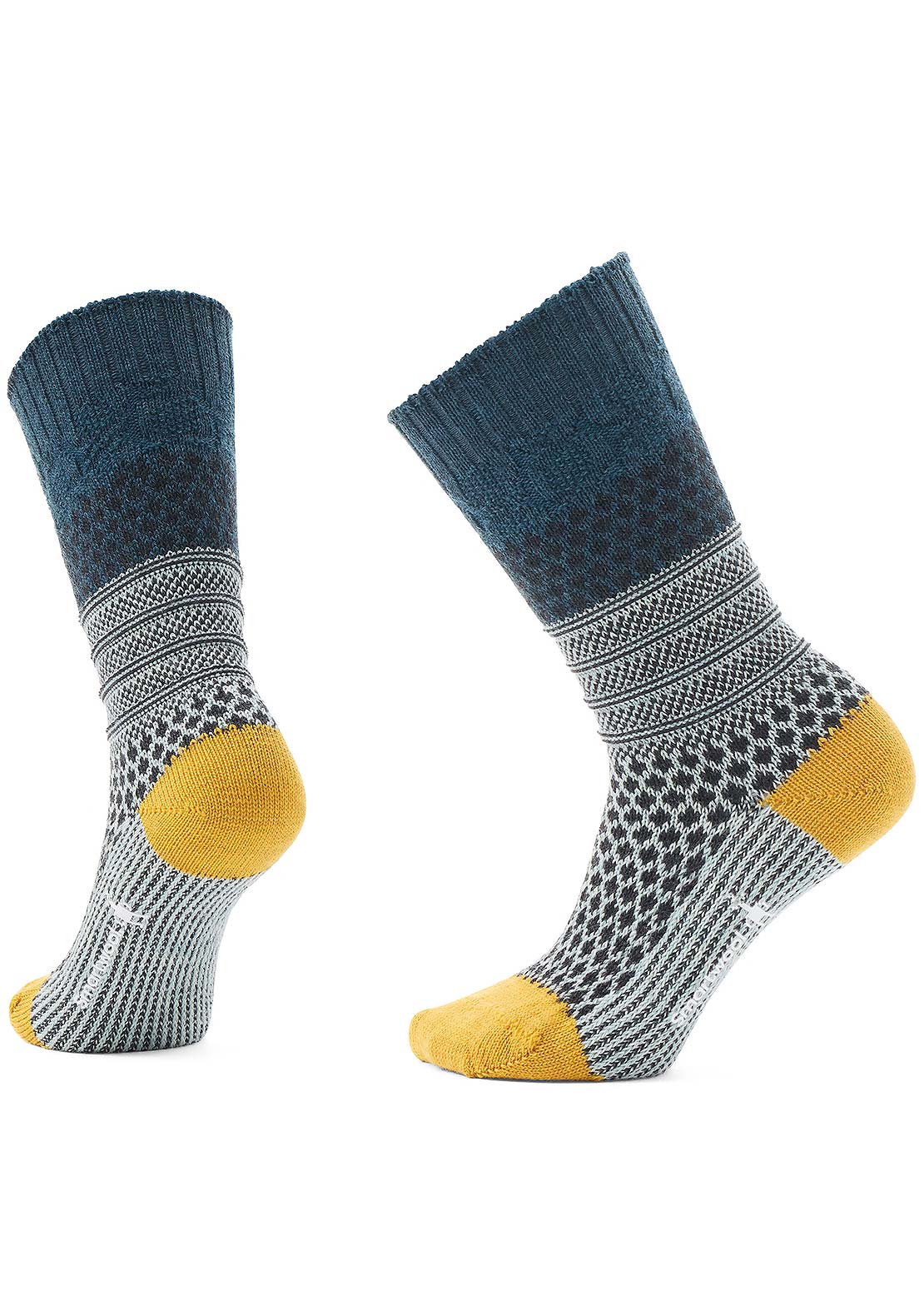 Smartwool Everyday Popcorn Cable Crew Socks Frosty Green