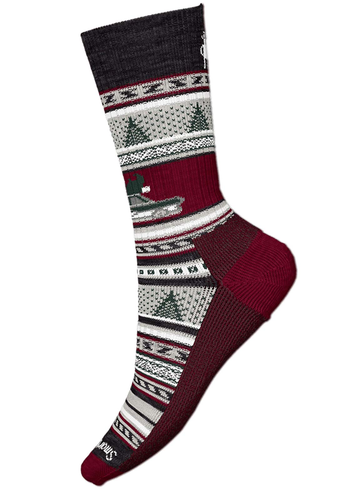 Smartwool Everyday Say It Ain't Snow Crew Socks Charcoal