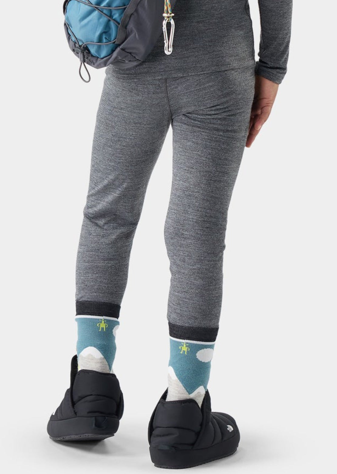 Smartwool Junior Classic Merino Blend Boxed Base Layer Bottom Charcoal Heather
