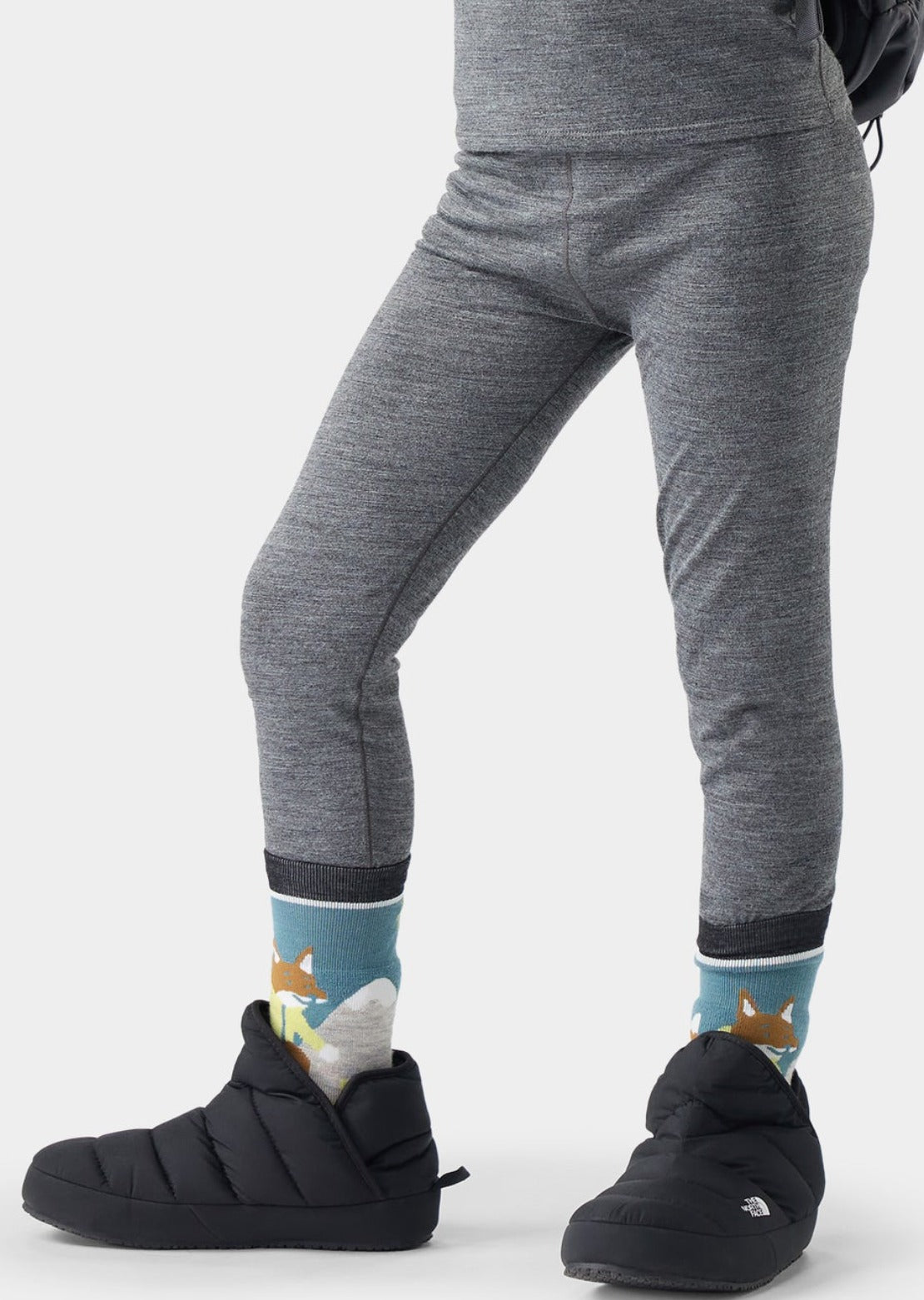 Smartwool Junior Classic Merino Blend Boxed Base Layer Bottom Charcoal Heather