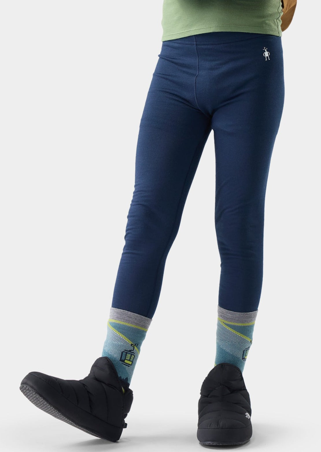 Smartwool Junior Classic Merino Blend Boxed Base Layer Bottom Deep Navy