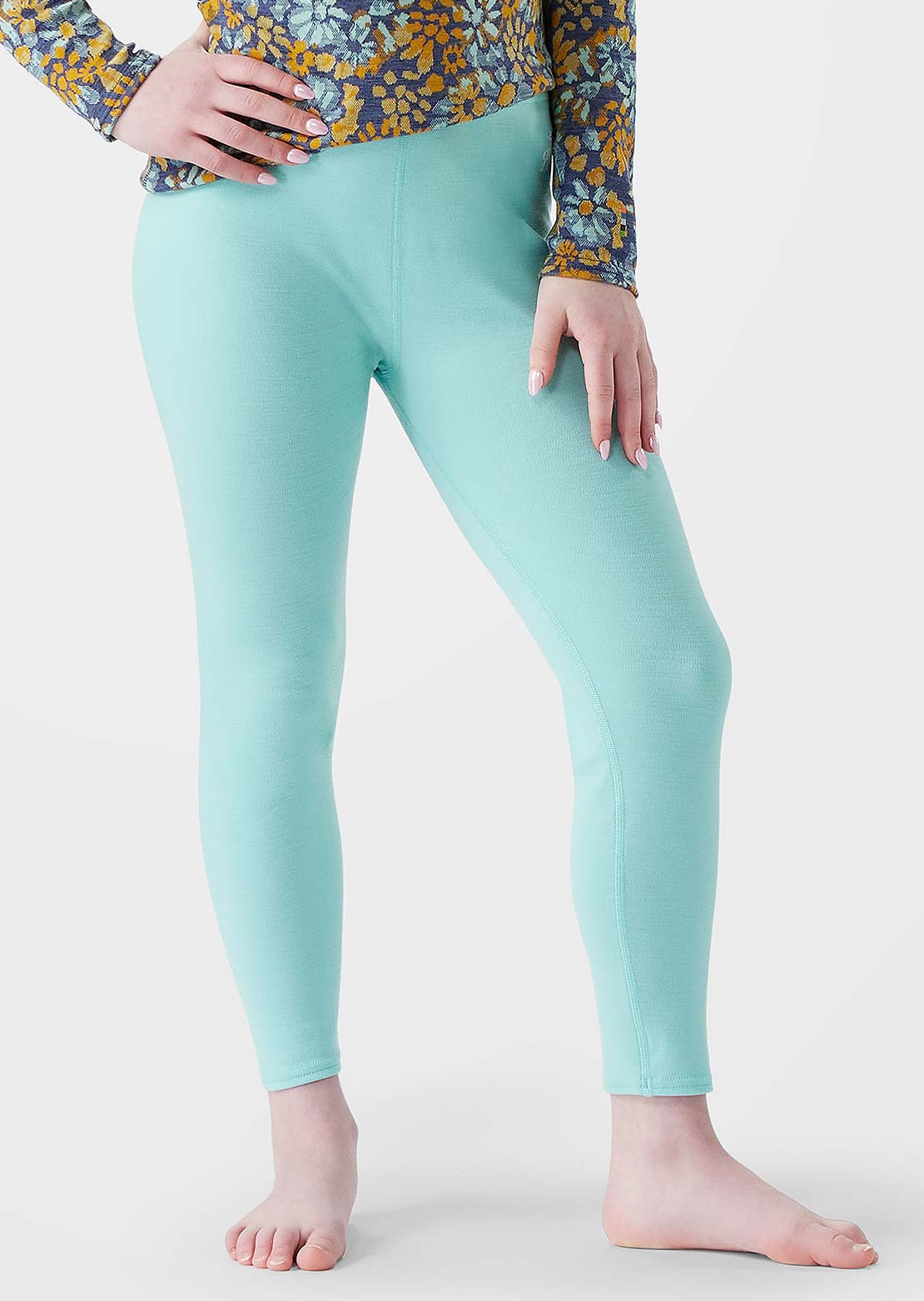 Smartwool Junior Classic Thermal Merino Base Layer Bottom Pacific Blue