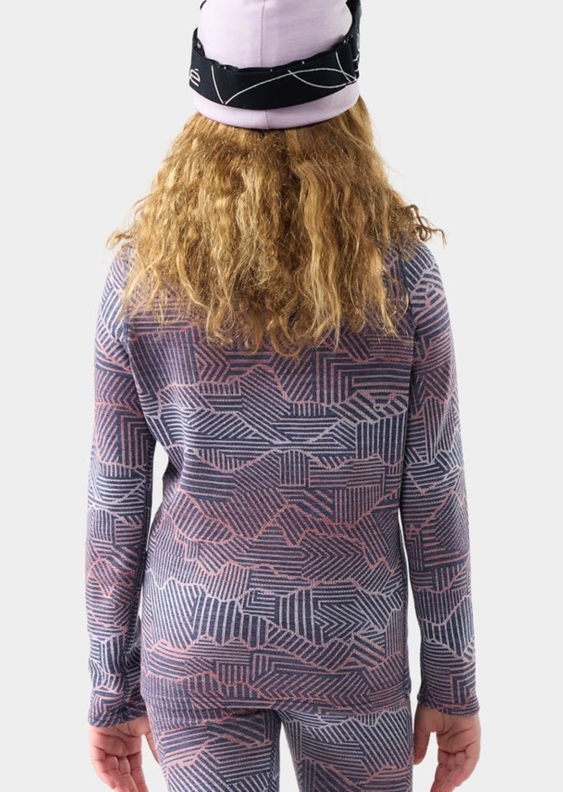 Smartwool Junior Classic Thermal Merino Base Layer Crew Boxed Top Nightfall Linear Peaks