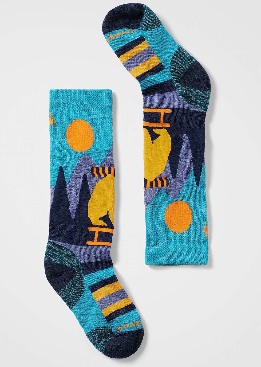 Smartwool Junior Ski Light Cushion Sleigh Bear OTC Socks Capri