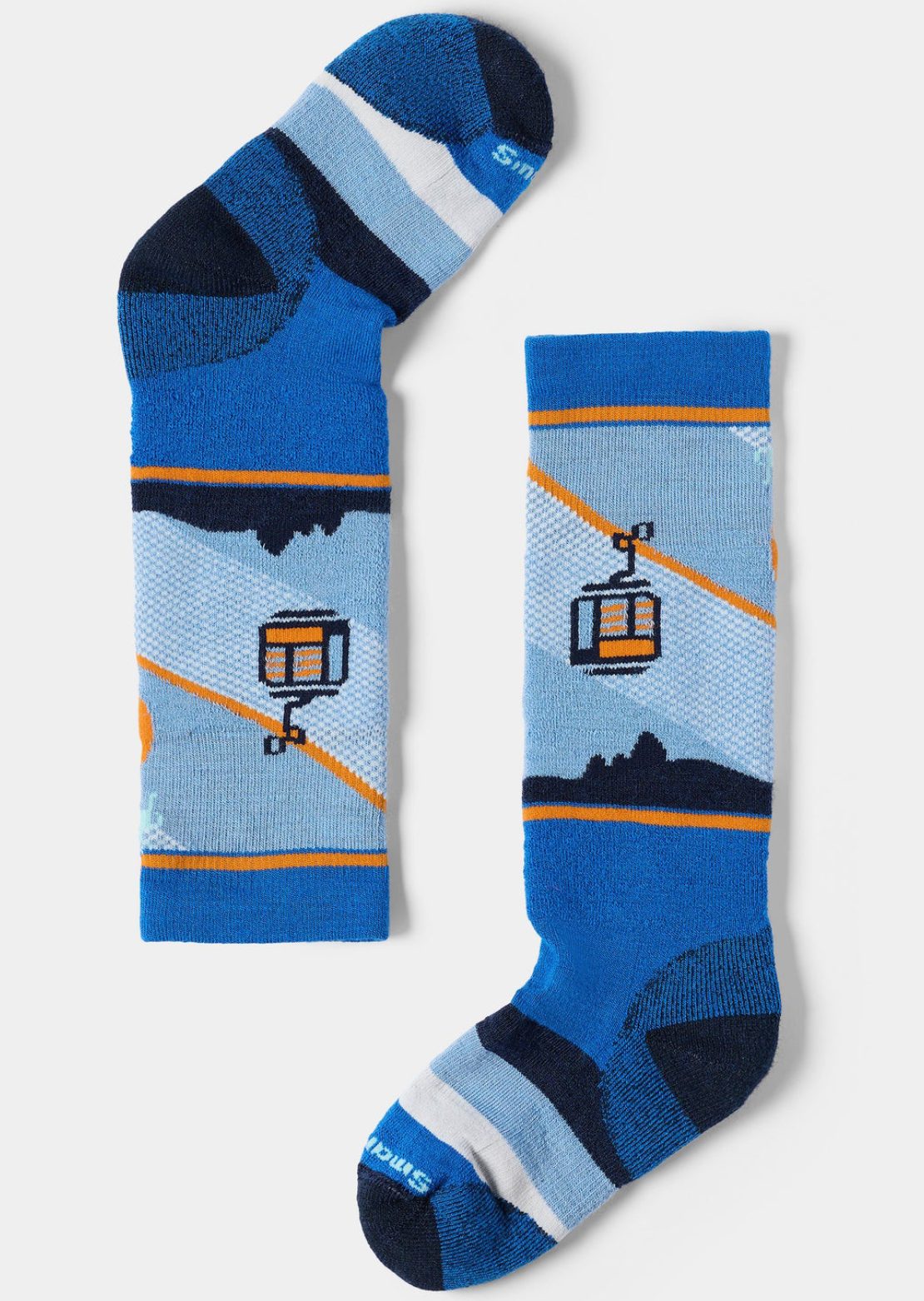 Smartwool Junior Wintersport Full Cushion Gondola Games OTC Socks Laguna Blue