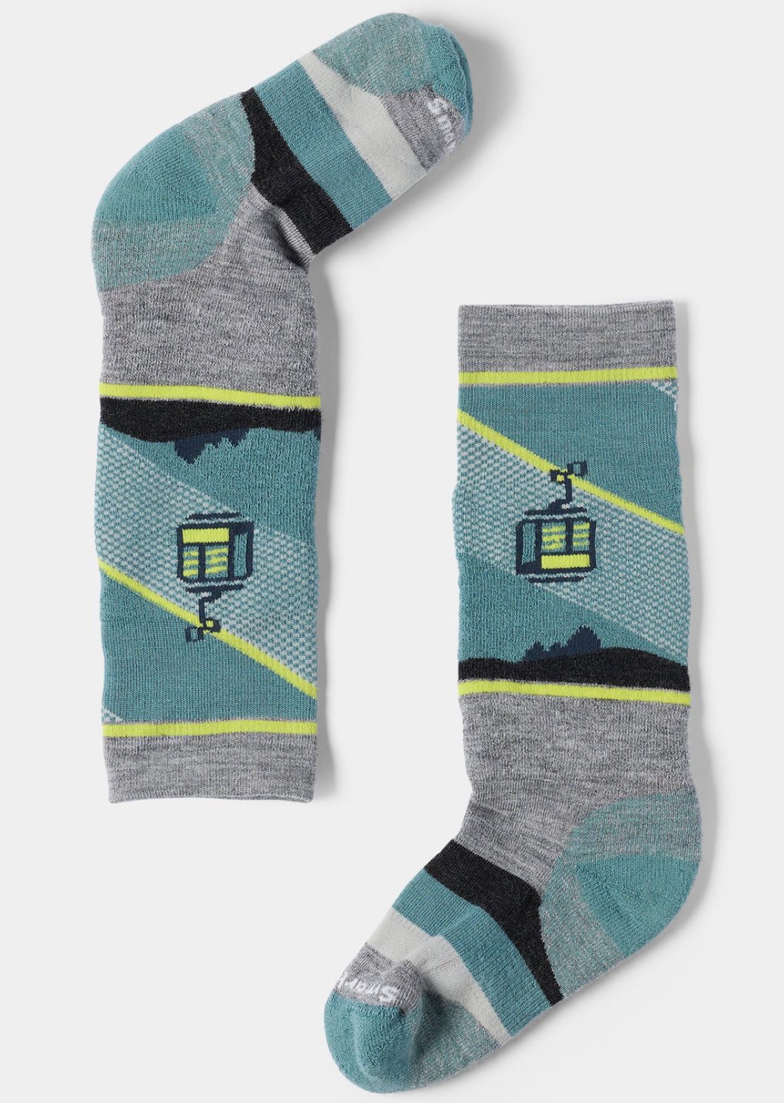 Smartwool Junior Wintersport Full Cushion Gondola Games OTC Socks Light Gray