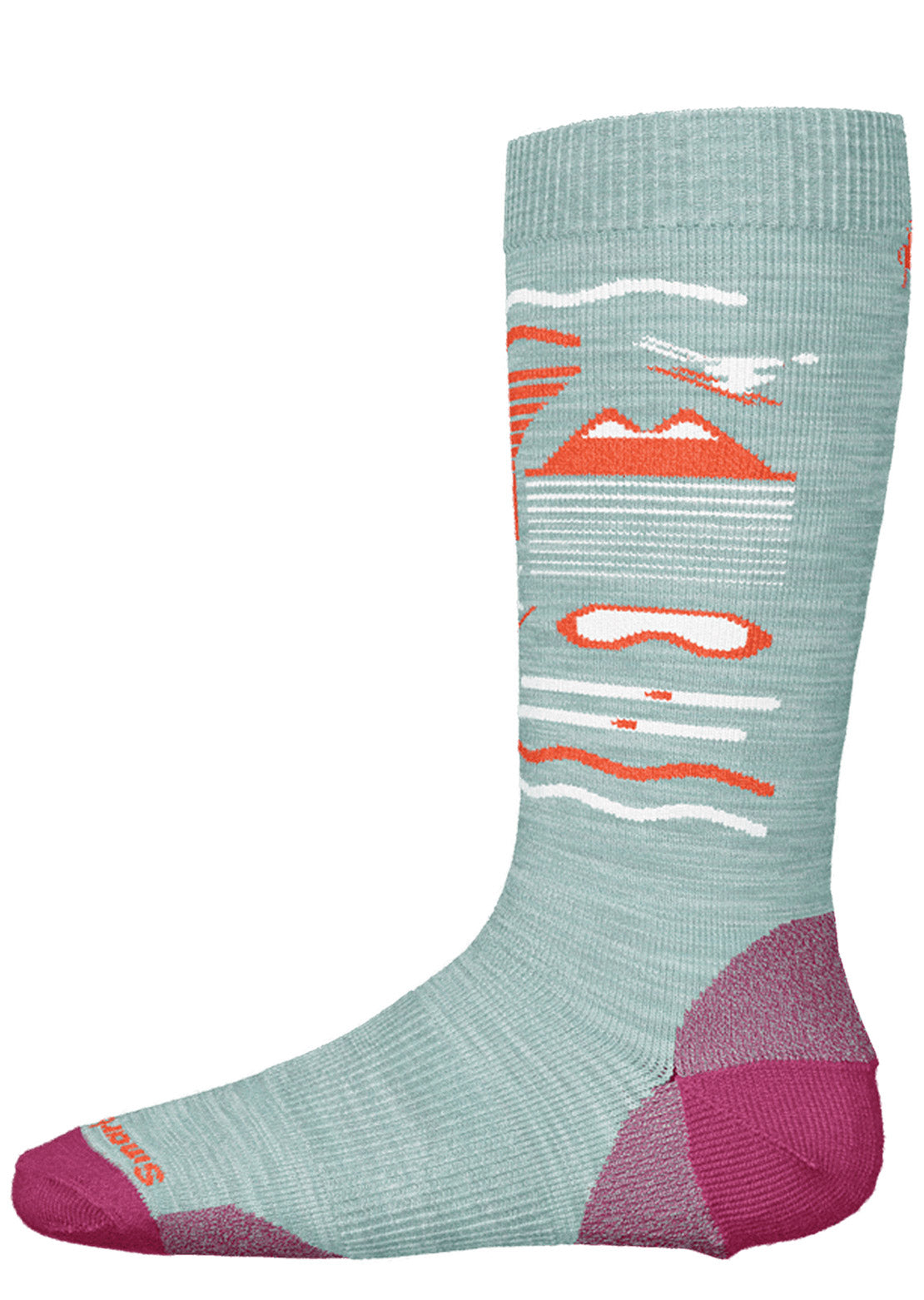 Smartwool Junior Wintersport Full Cushion Ski Day OTC Socks Frosty Green