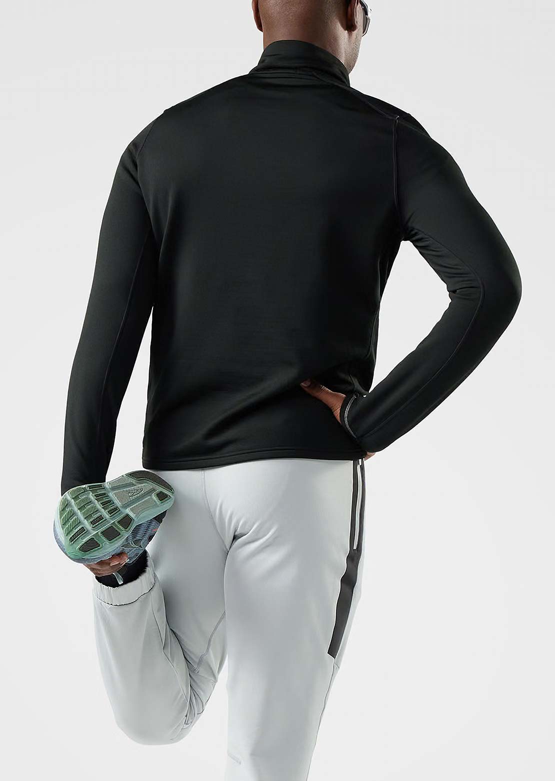 Smartwool Men's Active Fleece Wind 1/2 Zip Top Black