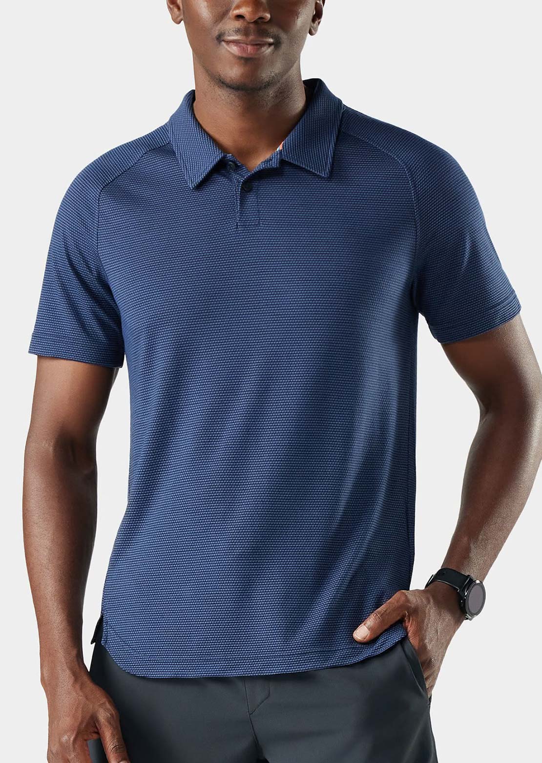 Smartwool Men's Active Mesh Polo Nightfall Blue/Deep Navy