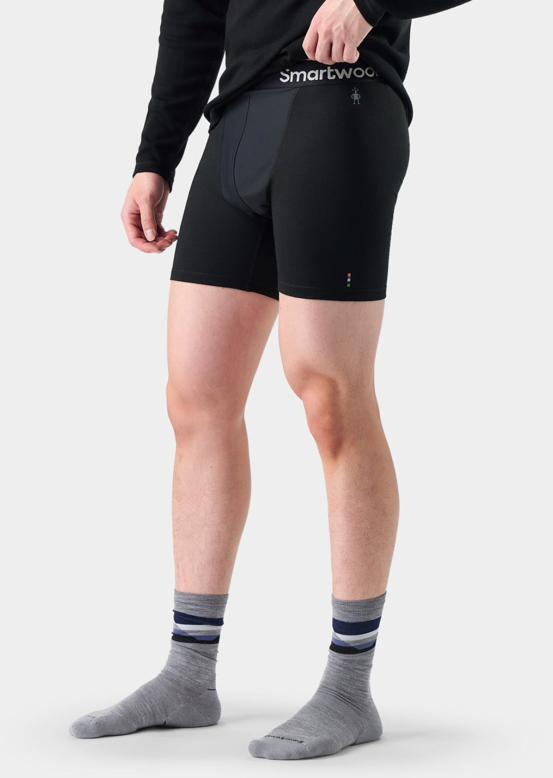 Smartwool Men's Active Wind Boxer Boxed Brief Black