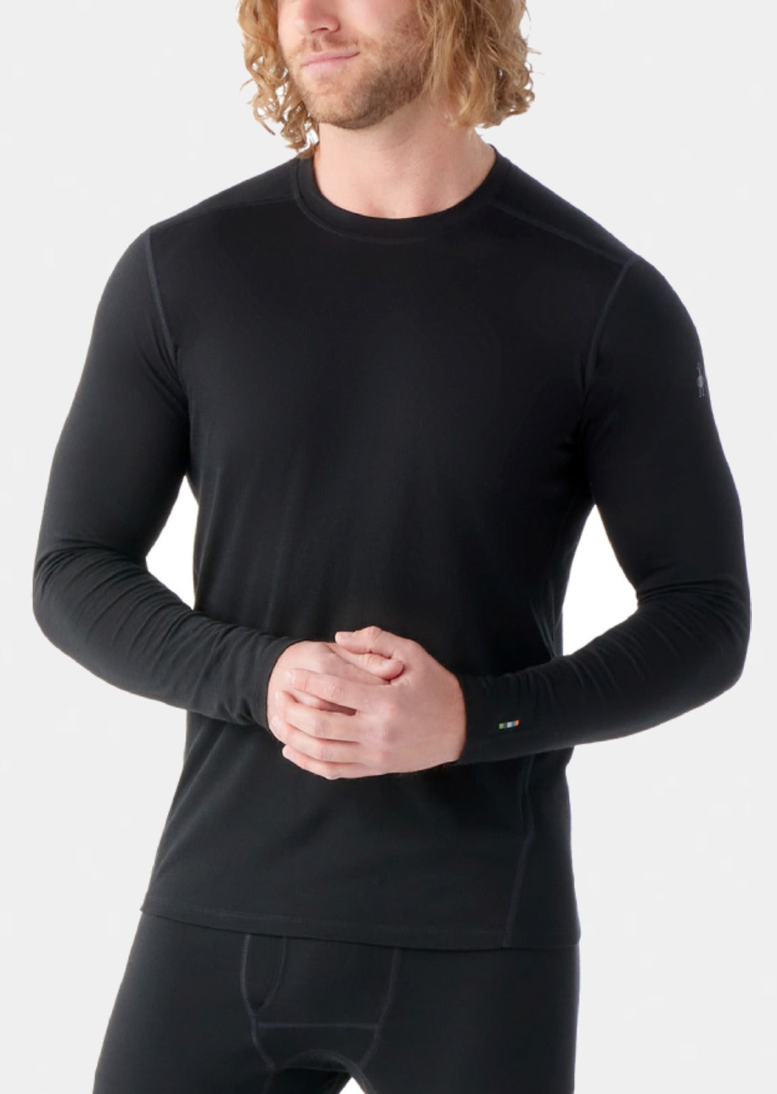 Smartwool Men's Classic All-Season Merino Crewneck Boxed Base Layer Top Black