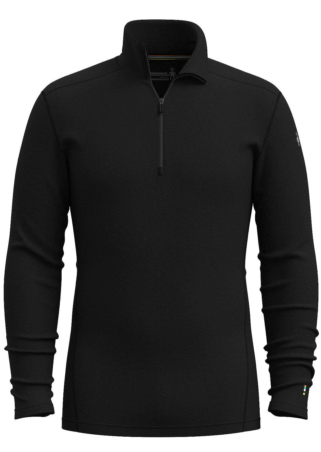 Smartwool Men's Classic Thermal Merino 1/4 Zip Base Layer Top Black