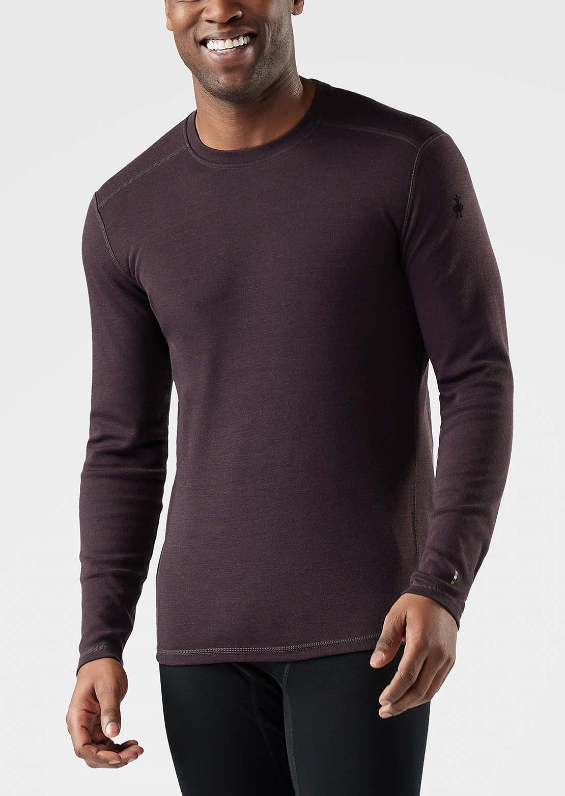 Smartwool Men's Classic Thermal Merino 250 Crew Base Layer Top Mink Heather