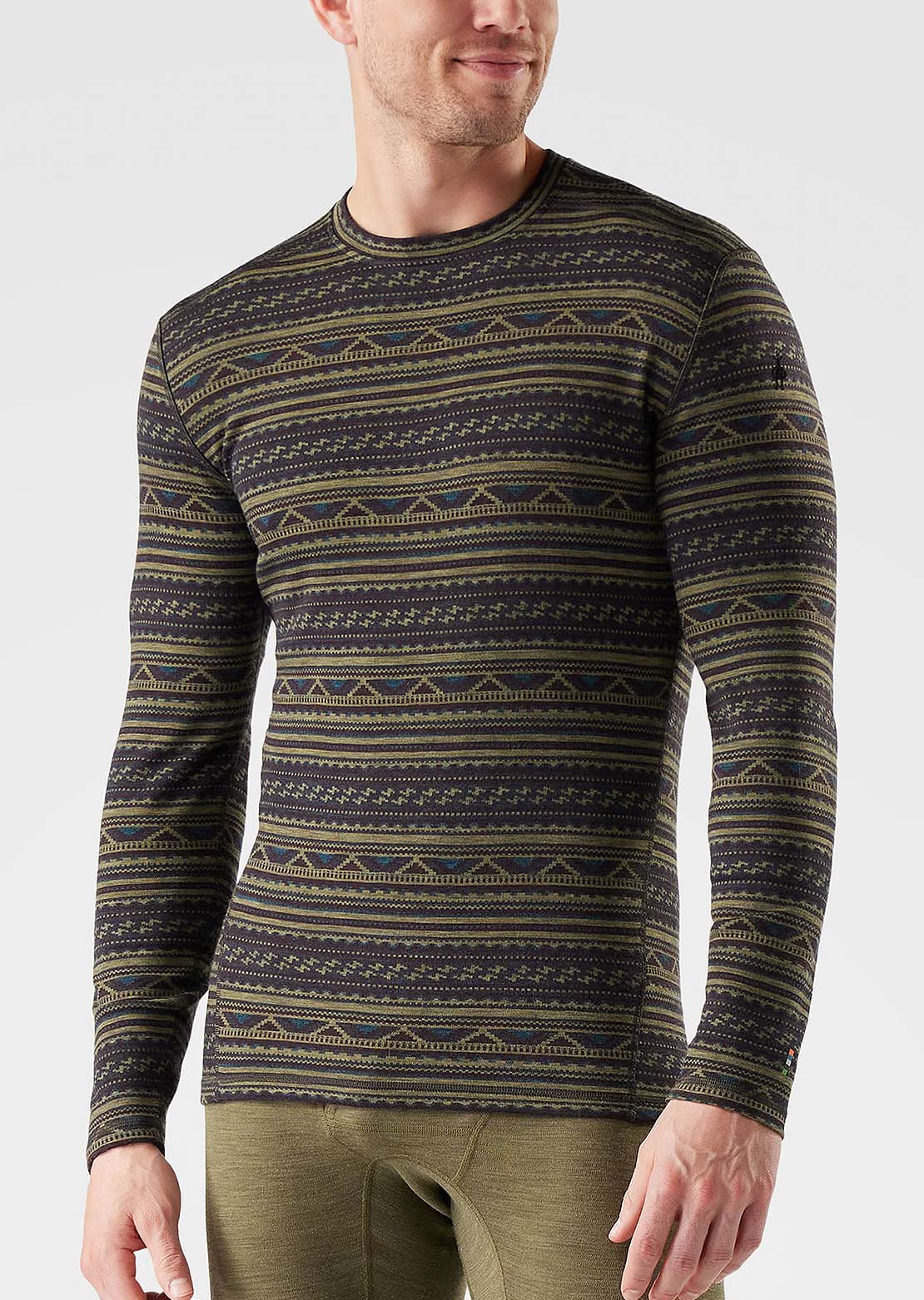 Smartwool Men's Classic Thermal Merino 250 Crew Base Layer Top Winter Moss Summit Soul