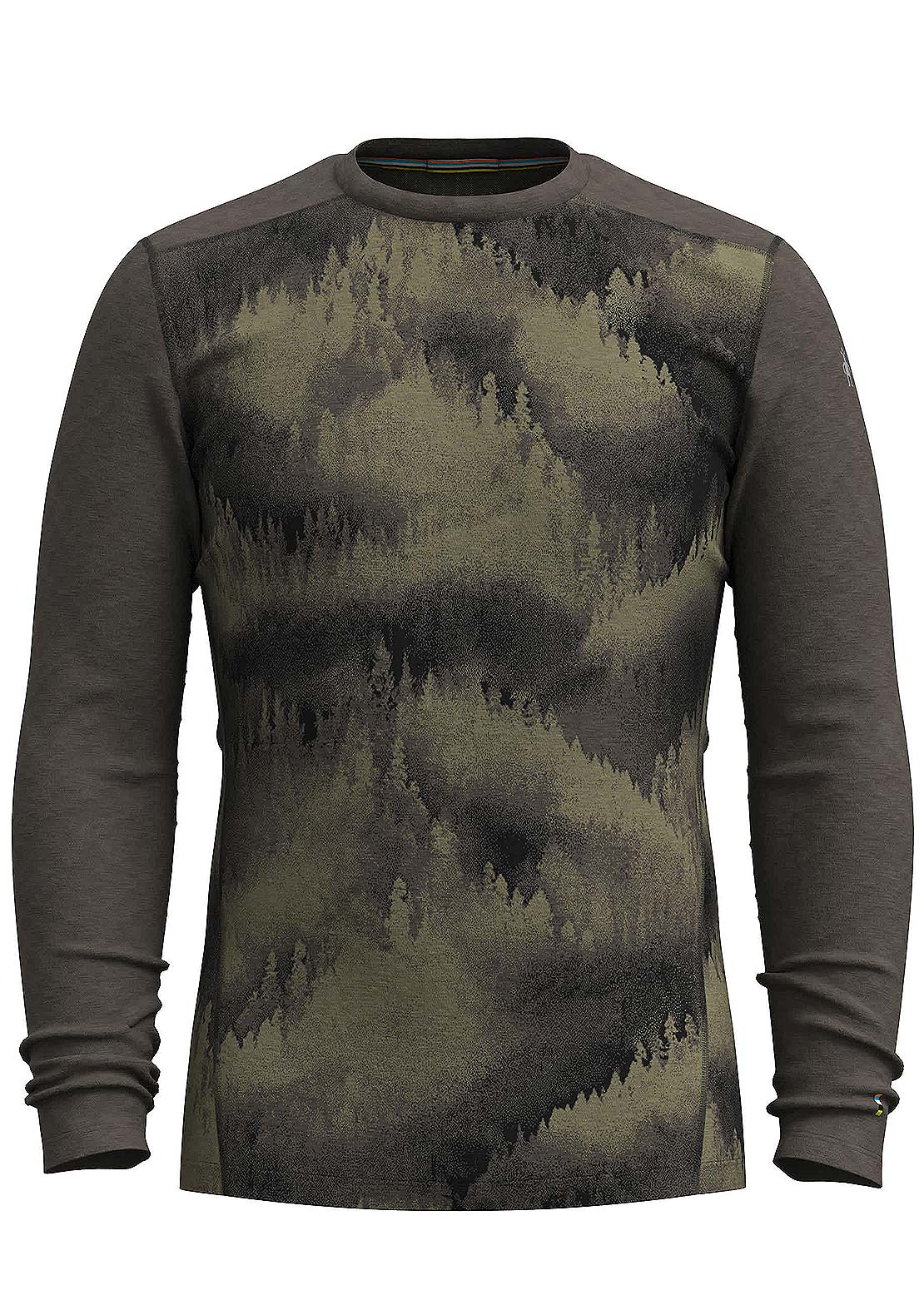 Smartwool Men's Classic Thermal Merino 250 Crew Base Layer Top North Woods Foggy Pines