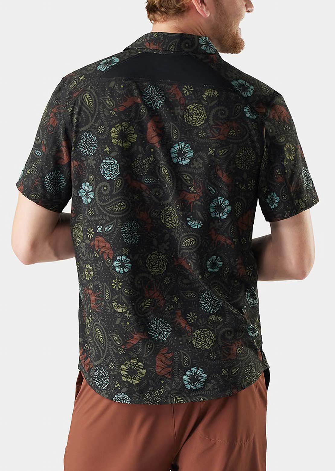 Smartwool Men's Everyday Button Up Shirt Black Paisley