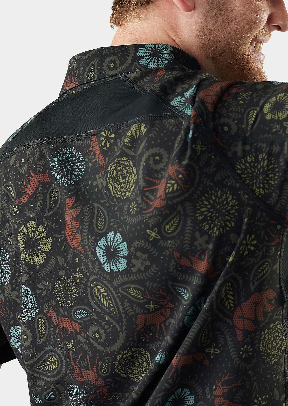 Smartwool Men's Everyday Button Up Shirt Black Paisley