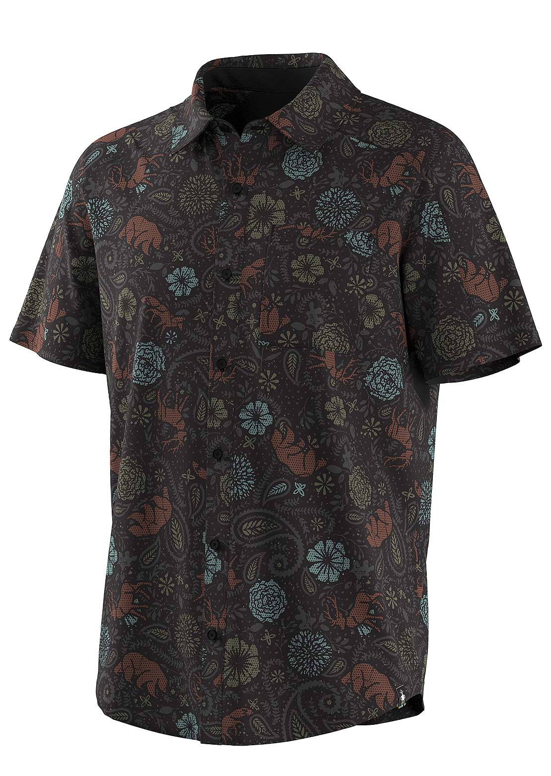Smartwool Men's Everyday Button Up Shirt Black Paisley