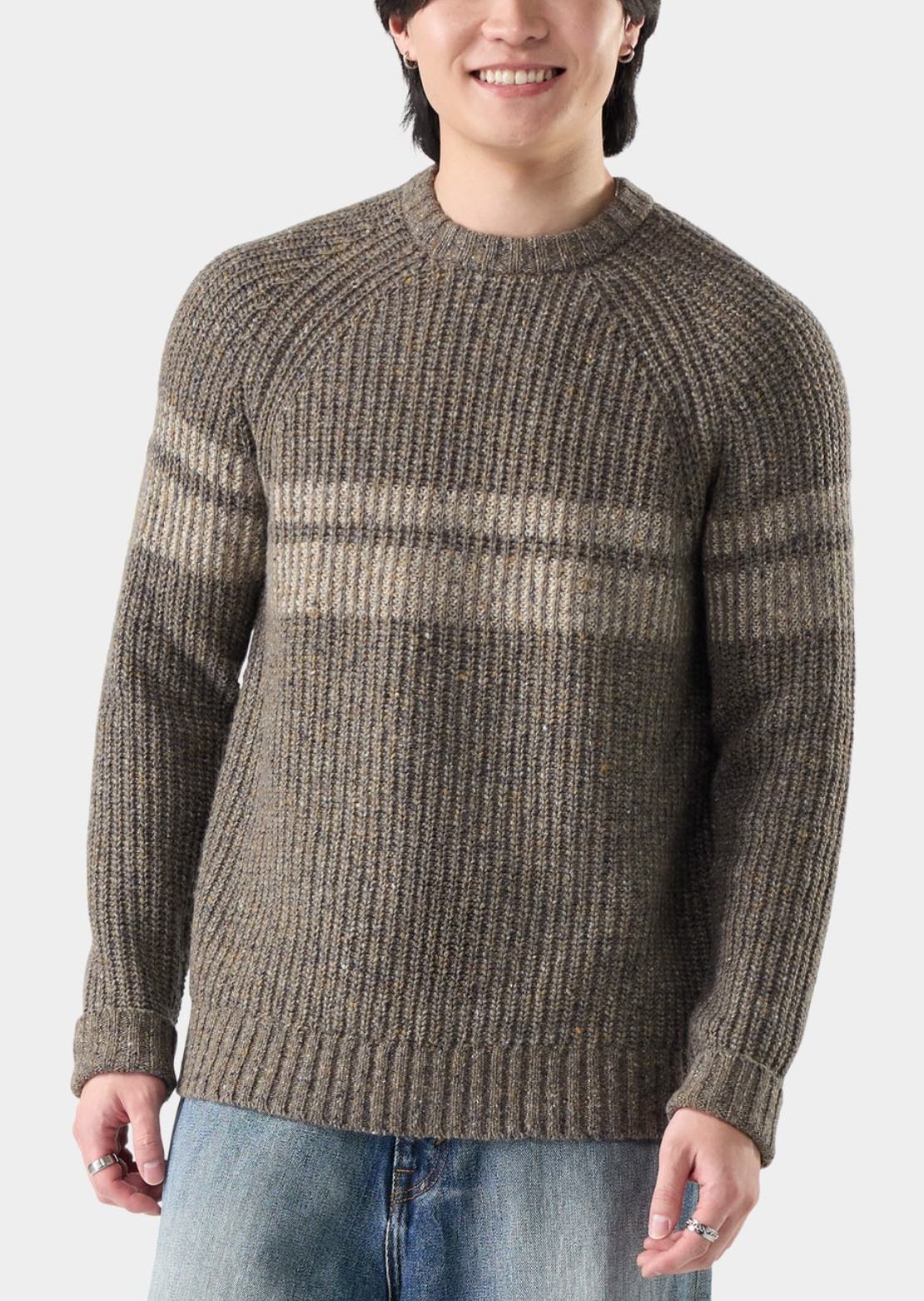 Smartwool Men's Fisherman Crewneck Sweater Mocha Heather