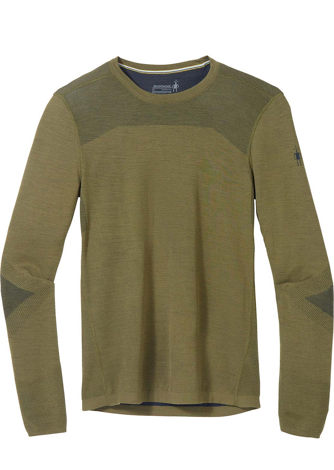Smartwool Men&#39;s Intraknit Thermal Merino Crew Base Layer Top Winter Moss