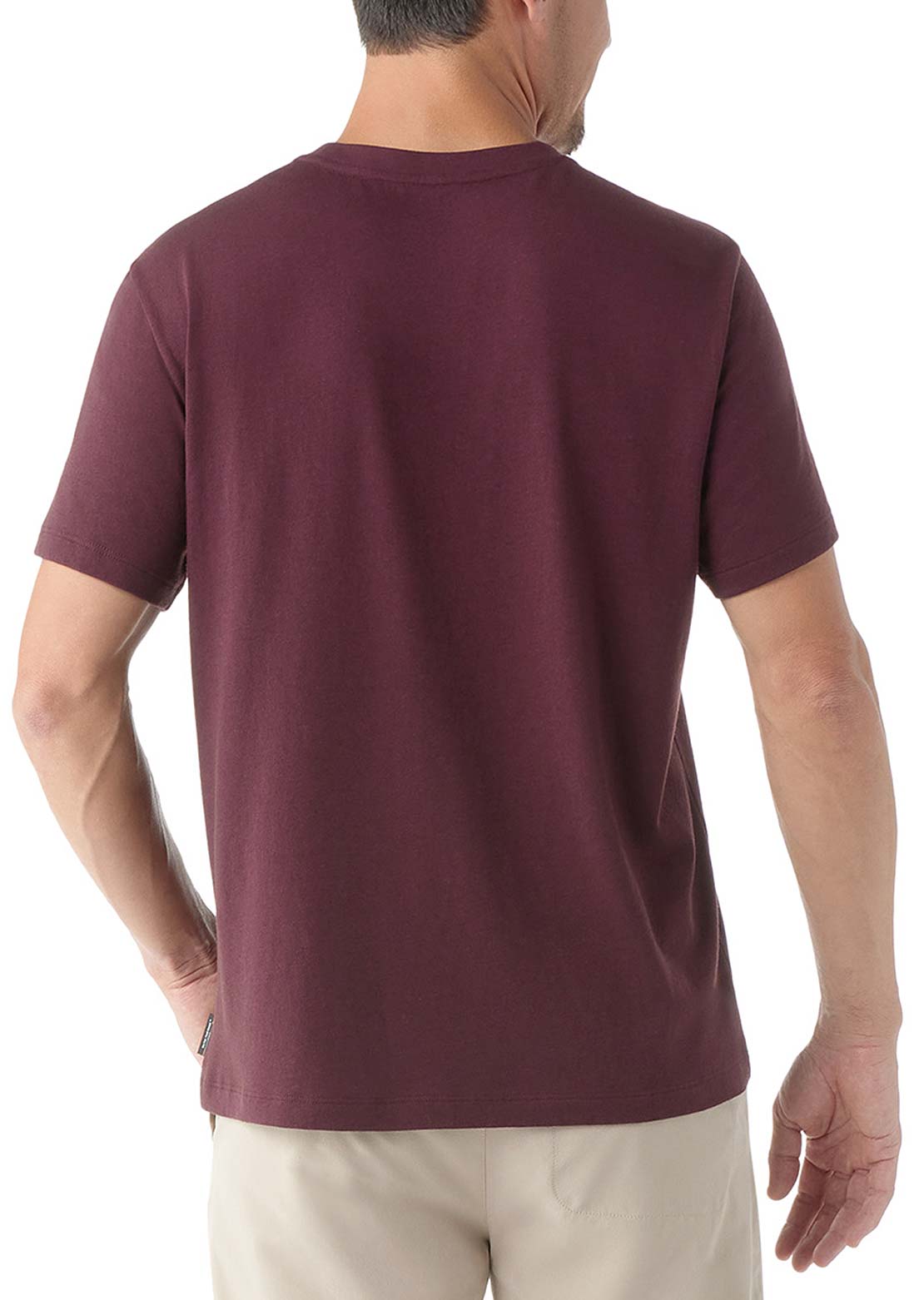Smartwool Men&#39;s Perfect Crew Short Sleeve T-Shirt Eggplant