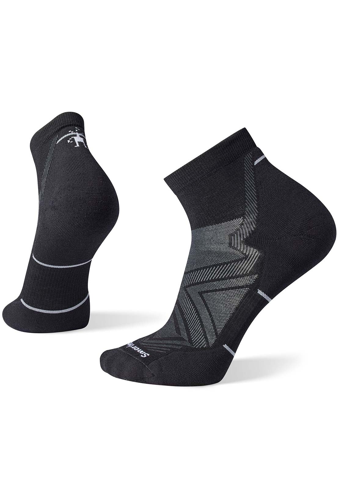 Smartwool Men&#39;s Run Targeted Cushion Ankle Socks Black