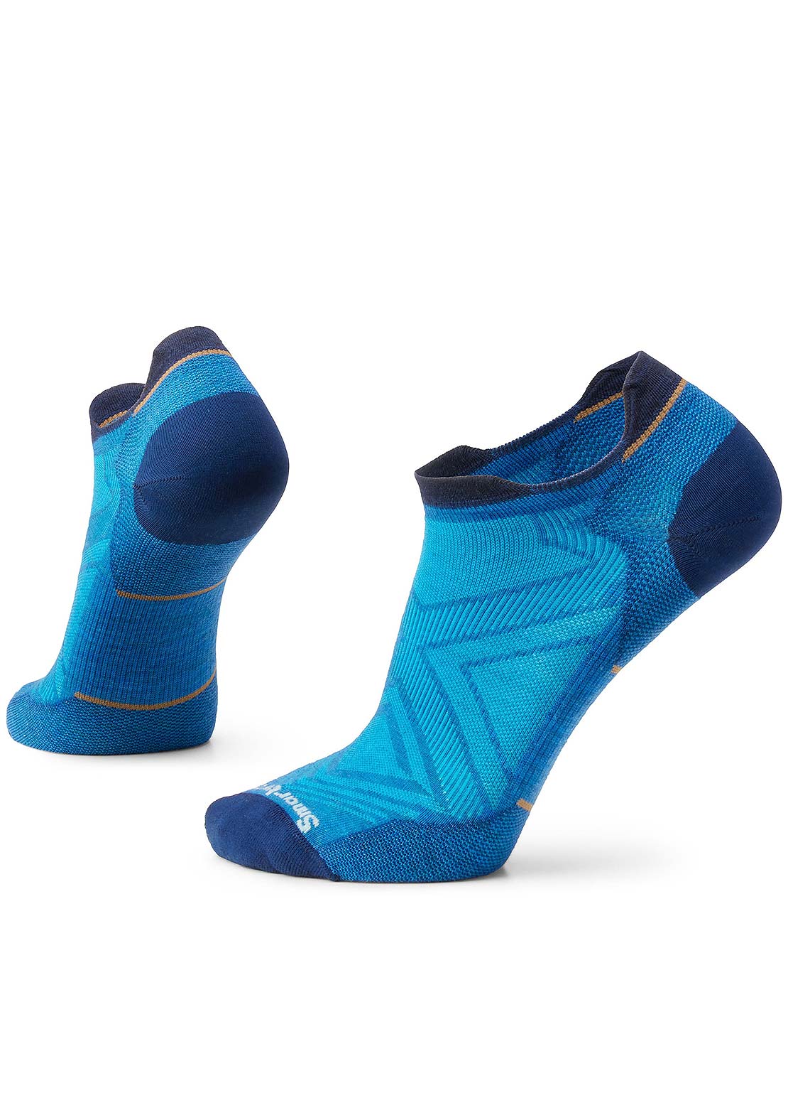 Smartwool Men's Run Zero Cushion Low Ankle Socks Laguna Blue
