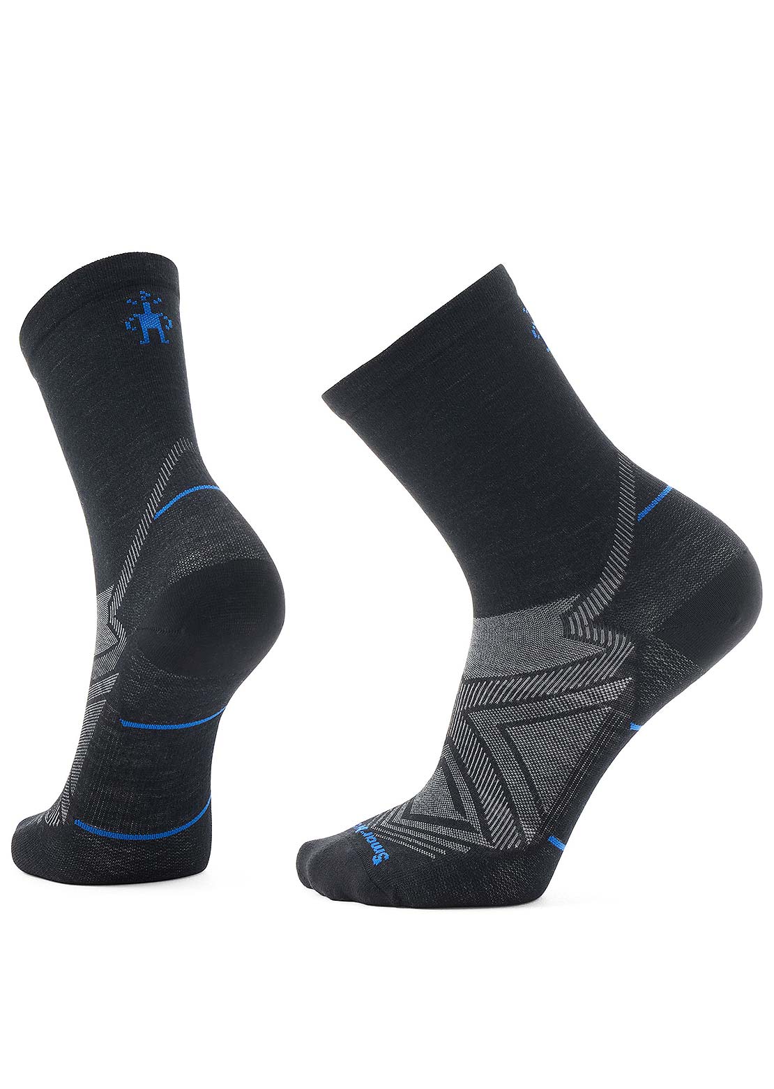Smartwool Men&#39;s Run Zero Cushion Mid Crew Socks